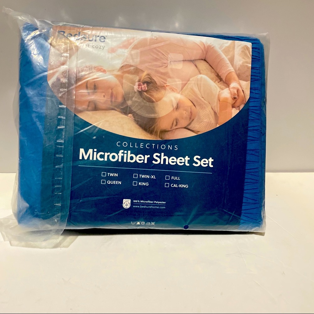 Bedsure Queen Size Sheet Embossed Bed Sheet Set